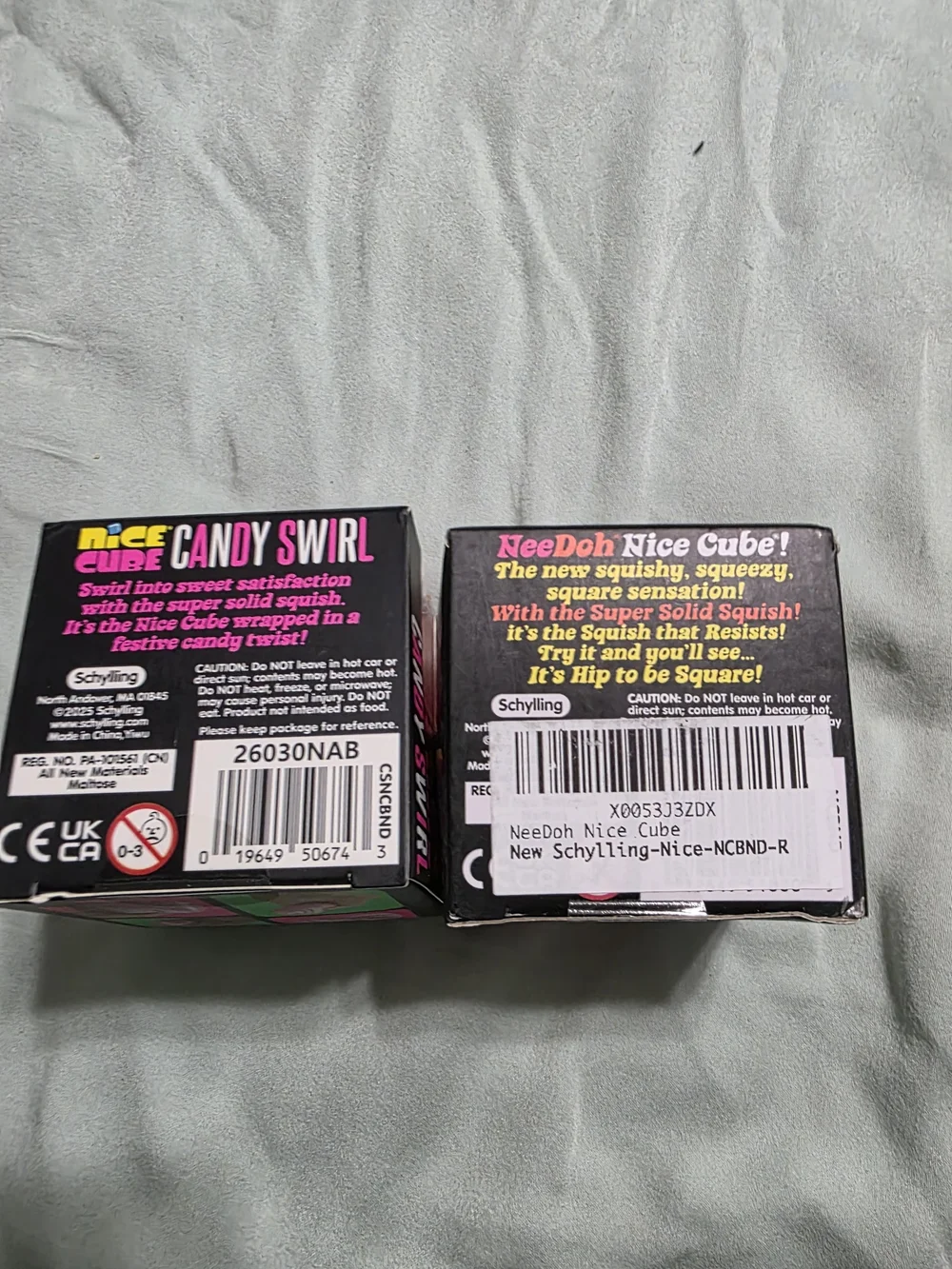 Needoh Nice Cube & Candy Swirl Squishy Bundle
